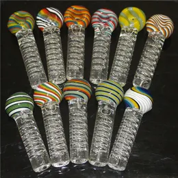 Pyrex Glass Pipes Oil Burner Pipe Smoking Accessories Glycerin Coil Glass Spoon Hand Pipe Ash catcher nectar