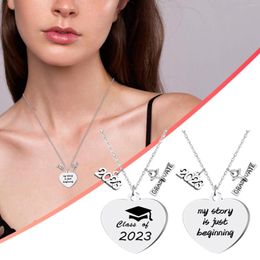 Chains Graduation Gifts For Her Inspirational Cap Necklace Women Girls Class Of 2023 College High School