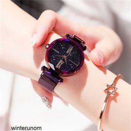 Rosdn Import Watches Rosdn Watch Female Brand Fashion Student Network Red Women's Watch Top 10 L3663 Purple Roman Face HB8Y