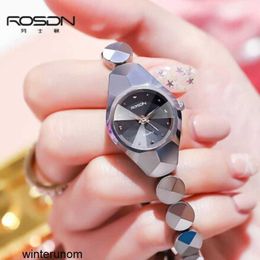 Rosdn Limited Watches Swiss Movement Lawston Womens Watch Tungsten Steel Trend Fashion Versatile Temperament Watch Womens Waterproof Quartz Watch Womens Wat HBT4