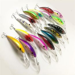 Whole Lot 16 Fishing Lures Lure Fishing Bait Crankbait Fishing Frog Tackle Minnow Hooks Bass 15 6g 12cm259m