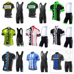 GIANT custom made Cycling Sleeveless jersey Vest bib shorts sets Summer men's bicycle outdoor riding suit S58015186O