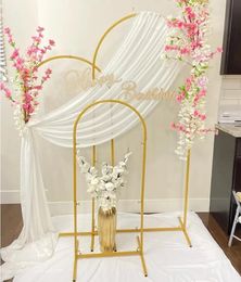 3Pcs/set Party Wedding Arches Iron Pipe Flower Stands Wedding Metal Props Backdrop Artificial Flower stand Decorations
