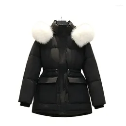 Women's Trench Coats 2023 Cotton-padded Mid-length Korean Version Slim Warm Down Padded Jacket Lashion All-match Winter JacketLady