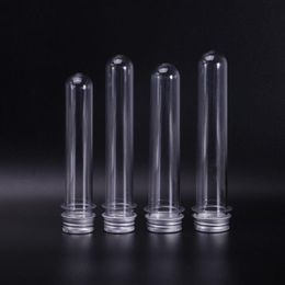 40ml Empty Clear Plastic Tube PET Plastic Test Tube Bottle Used as Face Mask Candy Phone Cable Container with Aluminum Cap Cmjfc