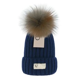 Classic Wool Knit New Designer Ladies Beanie Cap Cashmere Winter Men's High Quality Cotton Warm Hat G-11