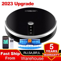 Vacuums LIECTROUX C30B Robot Vacuum Cleaner Map Navigation with Memory Wifi APP Control 6000pa Suction Power Smart Electric Water Tank 231121