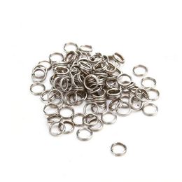 1000pcs Stainless Steel Fishing Split Rings Heavy Duty Lure Solid Ring Loop Lures 7mm 150lbs321r