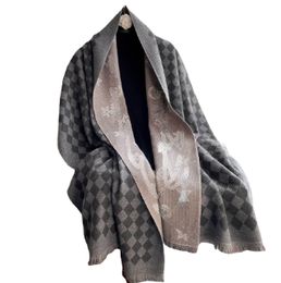 All-match Cashmere-like Tassel Scarf Female Five-Pointed Star Autumn and Winter Warm Double-Sided Scarf Air Conditioning Blanket Shawl