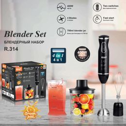 Blender R.314 Handheld 400W 2Color Stainless Steel 4in1 Multifunction Household Electric