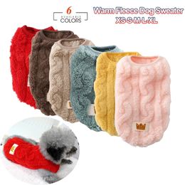 Dog Apparel Winter wool patterned pet clothing cute wavy double faced puppy and kitten warm coat sweater suitable for small to mediumsized dog cat sets 231121