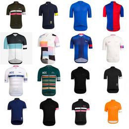 RAPHA team Men's Short Sleeves Cycling jersey Road Racing Shirts Bicycle Tops Summer Breathable Outdoor Sports Maillot S21005238c