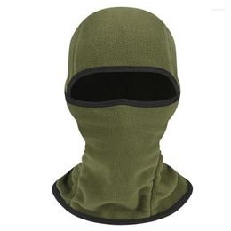 Berets Practical Balaclava Face Mask UV Protection Fleece Hood Head Cover Caps Military Sport Hat For Motorcycle Running Riding