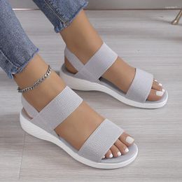 Sandals 2023 Summer Women Fashion Gladiator Ladies Solid Peep Toe Shoes Outdoor Casual Comfy Female Large Size