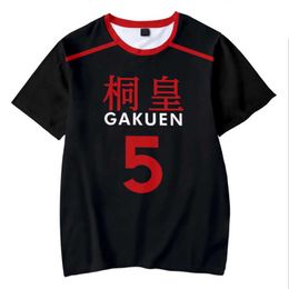 Men's T-Shirts Kuroko No Basket GAKUEN Aomine Daiki School Uniform 3D Men's Basketball Tshirt Funny Short Sleeve Tshirt Cosplay Come Z0421