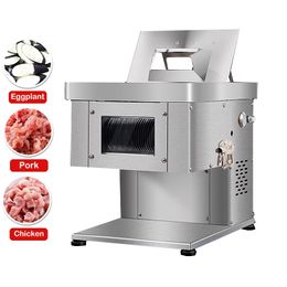 Electric Meat Slicer Stainless Steel Meat Cutter Potato Slicer Shredding Machine Commercial Vegetables Cutting Machine