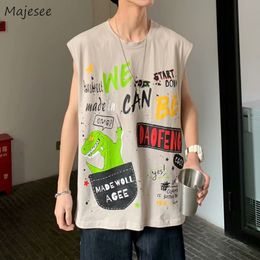 Men s Tank Tops Fashion Men Summer Print Graffiti Graphic Loose Sleeveless Singlets Male Ins Trendy Leisure Hip Hop Hipster Studnets 230422