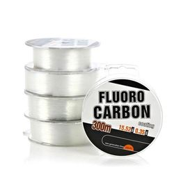 300m Strong Fishing Wire Fishing Line Super Power Fluorocarbon Coated Monofilament Leader Line CY01230h