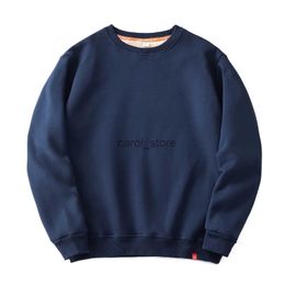 Men's Hoodies Sweatshirts S-6XL Large Size 500G Heavyweight Cashmere Winter Fashion Thicken Warm Men's Pullovers Simple Solid Colour Long Sleeve Sweatshirt J231121