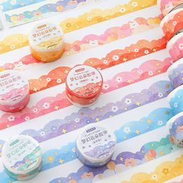 Gift Wrap 25mm 3m Cute Stars Clouds Decorative Adhesive Tape Masking Washi Diy Scrapbooking Sticker Label Korean Stationery Planners