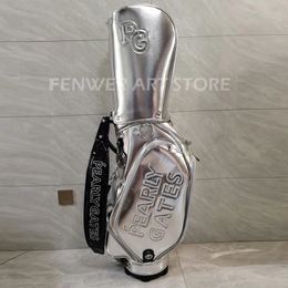 Outdoor Bags PG High Quality Gold Black Silver PU Waterproof Golf Tour Bag Staff 231122