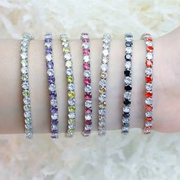 designer bracelet tennis bracelet zircon beads men bangle chains strand bracelets for women pulseiras bijoux silver crystal bracelets