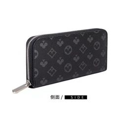 Single zipper WALLET the most stylish way to carry around money cards and coins men leather purse card holder long business women 259g