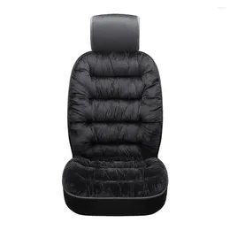 Car Seat Covers Plush Cushion Cover Winter Warm Universal Front Chair Breathable Pad For Vehicle