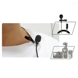 Microphones Lavalier Microphone Condenser Type C For Pocket 3 Action 4/3/2 Camera Recording Interviews Podcasts Voice Dictation