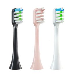 Toothbrushes Head 3PCS for SOOCAS V1X1X3X5X3UX3PROv1v2 Replacement Brush Heads Sonic Electric Toothbrush Soft DuPont Bristle Nozzles 231121