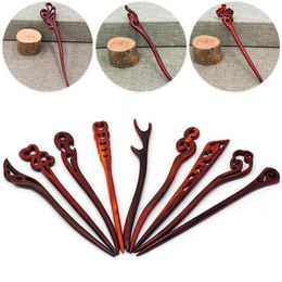 Hair Clips & Barrettes Vintage Wood Sticks Women Hairpin Retro Chinese Style Chopsticks Ethnic Headwear Jewellery Accessories Tools