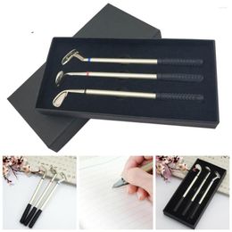 Golf Pen Set 0.7 Ballpoint Smooth Writing Creative Mini Desktop Metal Ball Gift Desk Games Office Supplies