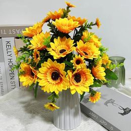 Decorative Flowers Simulated Sunflowers Wedding Homes Small Handlebars Artificial Bouquets Flower Beds