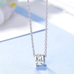 Pendants Silver 925 Jewellery Cylinder Zircon Women In Necklace Luxury Designer Accesories Money Everything