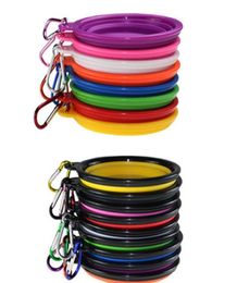 Pet Dog Bowls Sile Puppy Collapsible Feeding Bowls With Climbing Buckle Outdoor Travel Portable Food bbyIrr warmslove9694357