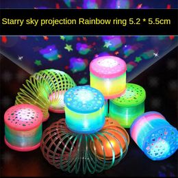 Led Rave Toy Magic Rainbow Spring Toys Antistress Funny Game Luminous Children Creative Gifts 231123