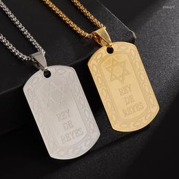 Pendant Necklaces Boutique Star Of David Hexagram Military Brand Men's Personality Simple Jewellery