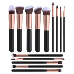 Makeup Brushes 14pcs Brush Set Premium Synthetic Foundation Face Powder Blush Eyeshadow Kabuki Kit Professional