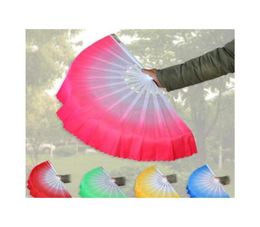 5 Colours Chinese Silk Other Festive Party Supplies Hand Fan Belly Dancing Short Fans Stage Performance Props For Party Zhao O2Gy5210180