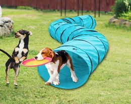 18039 Agility Training Tunnel Pet Dog Play Outdoor Obedience Exercise Equipment9657698