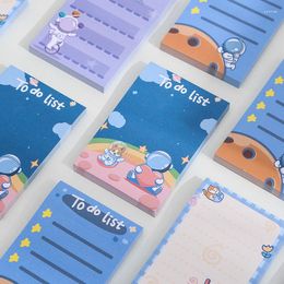 Pcs/lot Cartoon Astronaut Memo Pad Sticky Notes Cute N Times Stationery Label Notepad Bookmark Post School Supplies