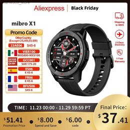 Wristwatches Mibro Watch X1 Global Version 350mAh Battery 1.3Inch AMOLED Screen SpO2 Measurement Bluetooth Sport Smartwatch For iOS AndroidQ231123