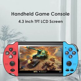 Portable Game Players X7 Handheld Player AV TV Out MP3 MP4 Lightweight 8GB Pocket Video Console Playing Elements 231123