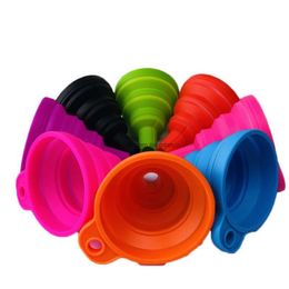 Portable Collapsible Silicone Funnel Creative Household Tool Sile Collapsible Funnels Folding Mini Kitchen Sile Funnel Style Portable Hung Be Foldable