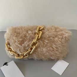 Designer Bag Chain Bag 31CM Luxury Clutch Bag 10A Top Quality Cloud bag Lamb Wool Cloud Handbag Women Underarm Bag The Chain Pouch 620230 With Box B113V