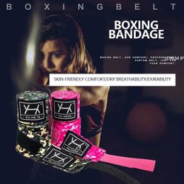 Protective Gear 1 Pair 3m Crossfit Kickboxing Gloves Boxing Tied Hands Bandages Cotton Stretch Mma Muay Thai Sanda Training Equipment Gym HKD231123