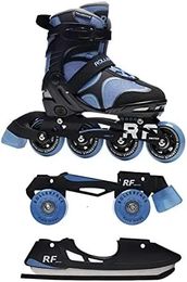 Inline Roller Skates 3in1 Sport Outdoor and Recreation Skate Ice Adjustable up to 3 Sizes 231122