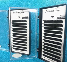 Seashine Lashes Russian Volume Premade Fans Individual Eyelashes Extension OEM 12RowsLot Lashes Extension 2909936