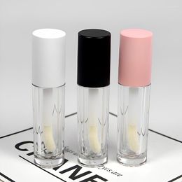 Storage Bottles 10/20/50Pcs 5ml Empty Lip Gloss Tubes With Big Wand Plastic Transparent Lipstick Portable Containers For Travel