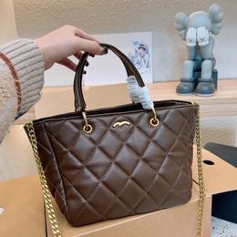 Totes Famous French Double Letter Designer Women Tote Bags Classic Brand 23 New Luxury Ladies Shoulder Bag High Quality Genuine Leather Lady Handbag Shopping Borse